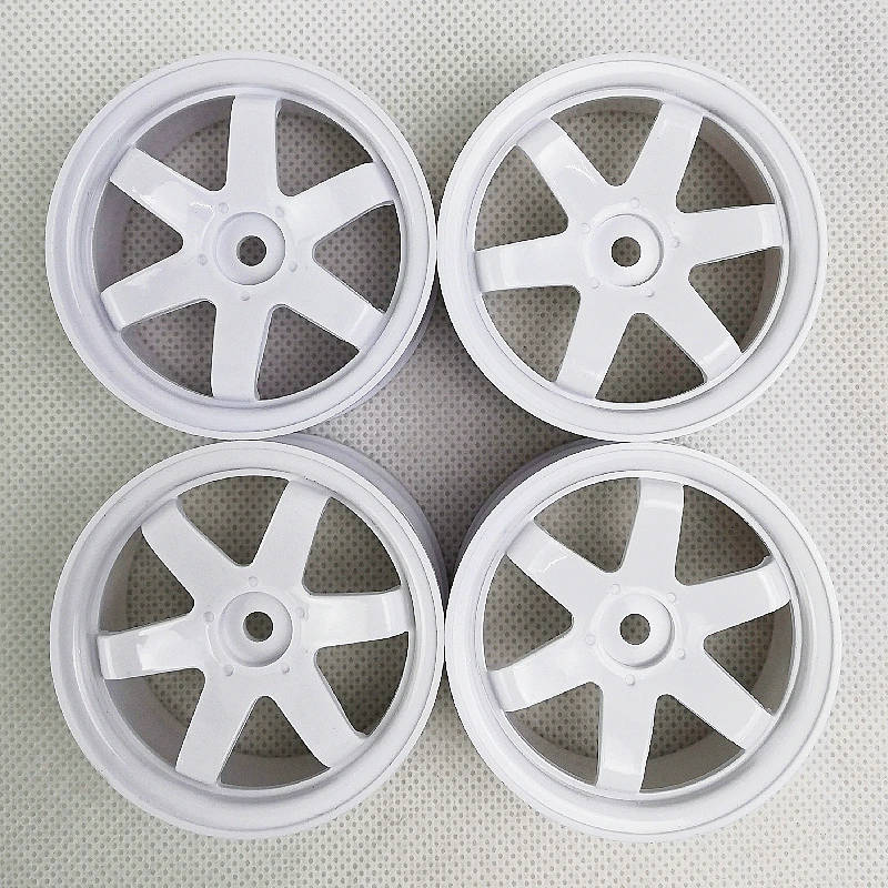 4pcs 3mm Offset RC Car 1/10 Scale Plastic Wheels Rims Drift On road Touring Model Hobby