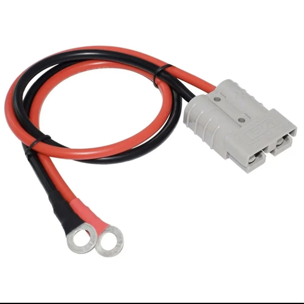 50A 600V Anderson Connector 10AWG Wire Battery Plug For Lithium Electric Bike Scooter Forklift Charging Cable High Current Power