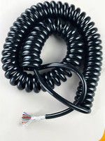 Pu Spring Shield Cable 9 10 1214 17 21 20 25 Core 28 24 22 Awg Stretch 1 2 3 4 5 6 7 8 9 10 11 12 Meters Spiral Telescopic Wire