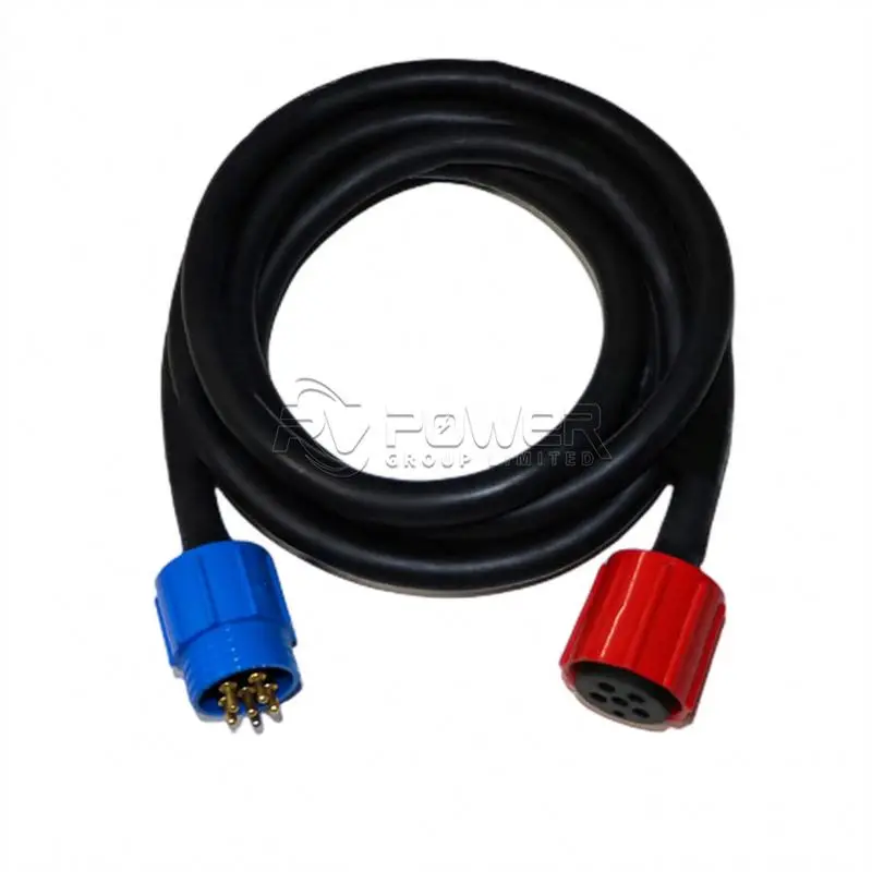 ADCP IP69  7pins Waterproof Connector Marine Underwater Cable Connector  Waterproof Power ROV AUV UUV Connector Rubber Cable