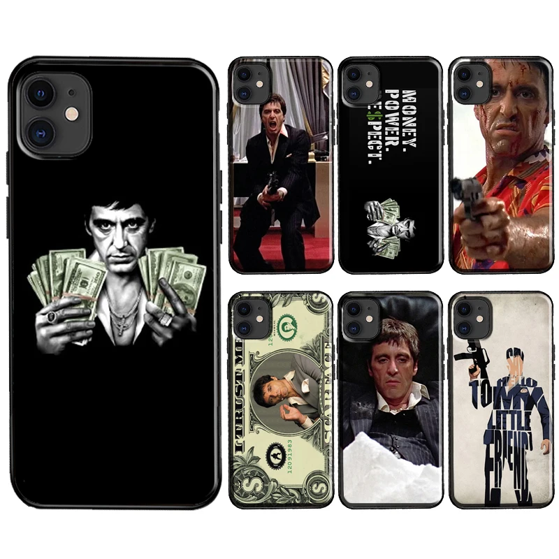 Scarface Tony Montanna Poster Case For iPhone 14 13 11 Pro Max 12 mini 6S 7 8 Plus X XR XS Max SE 2020 Soft TPU Coque