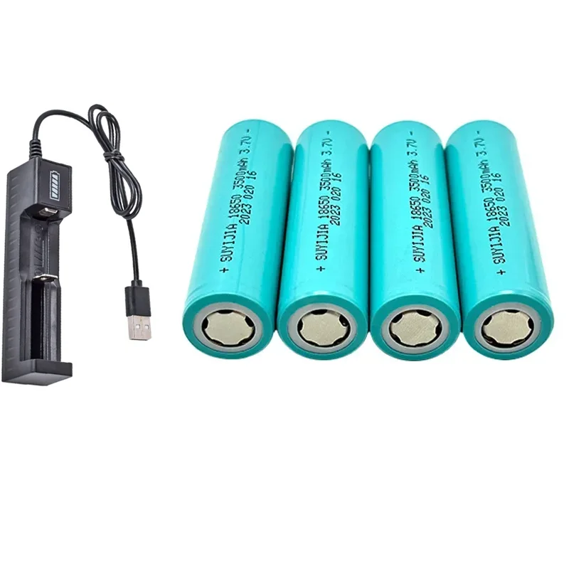 NEW 18650 Large-capacity Rechargeable Lithium-ion Battery 3.7V 3500mAh Widely Used In Flashlight Walkie-talkie Backup Battery