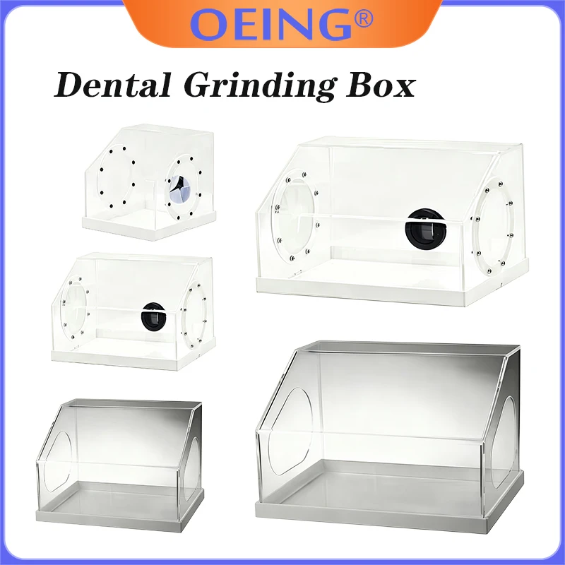 1Pcs Dental Grinding and Polishing Tray, Grinding Protector, Acrylic Medical-Grade Transparent Thickened
