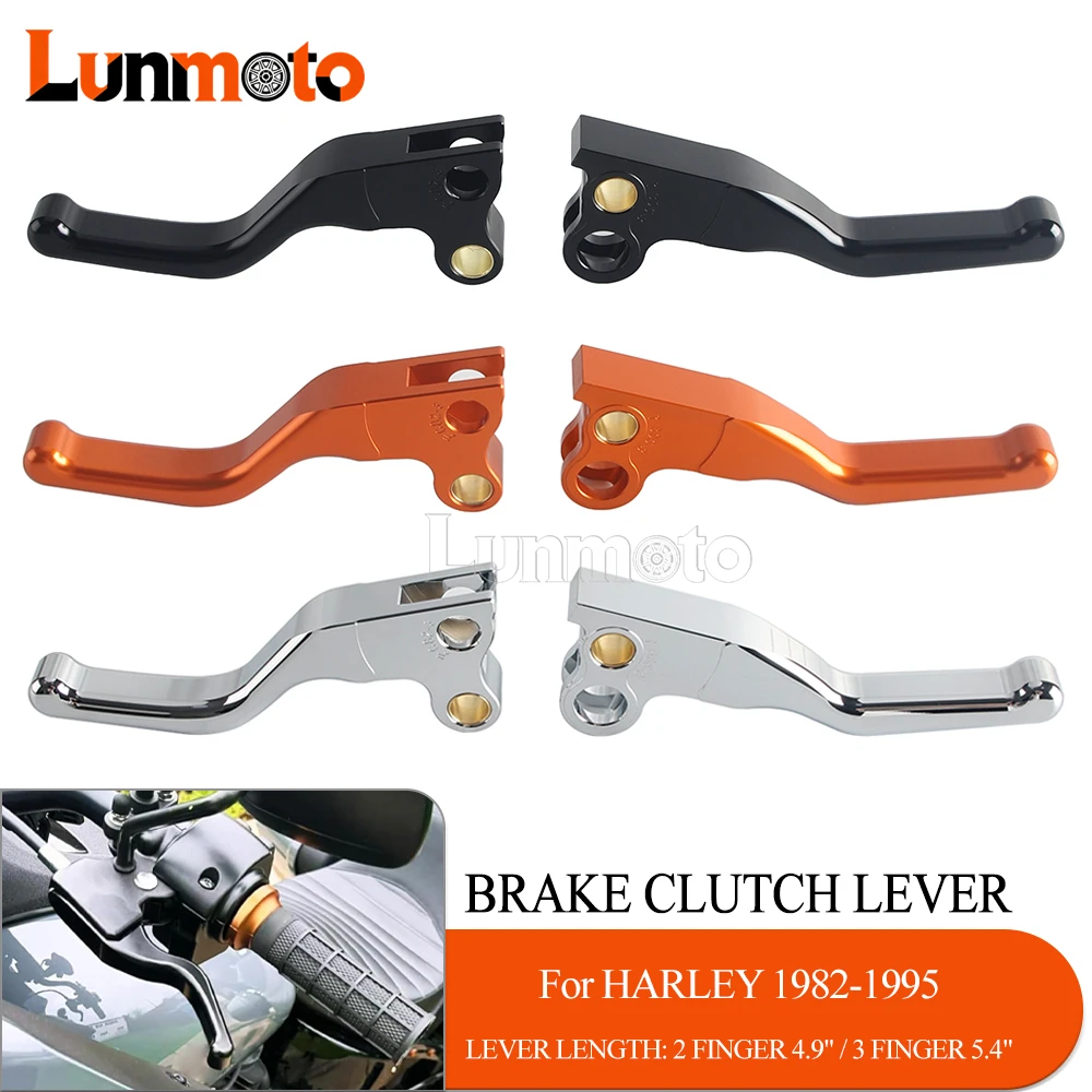 

Комплект рычагов тормоза и сцепления 4.9"/5.4" для мотоциклов Harley Softail FXLR Touring Road King Electra Glide FLHR FLHTC Dyna FXDB 1982-95
