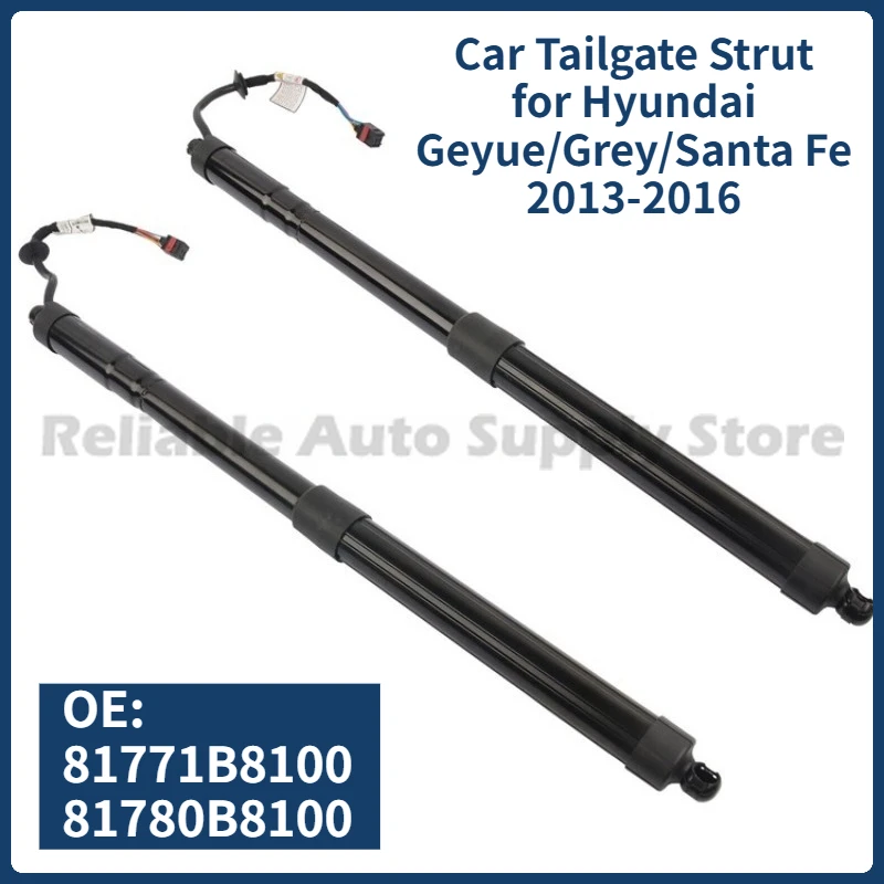 

1 Pair of Car Tailgate Strut 81771B8100 81780B8100 Trunk Electric Tailgate Support Rod for Hyundai Geyue/Grey/Santa Fe 2013-2016