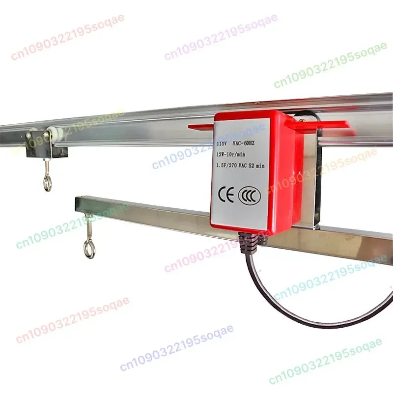 

83-Inch Adjustable Indoor Hydroponic Light Rail Reflector Garden Light Mover, Motor Growth Light Rail Track