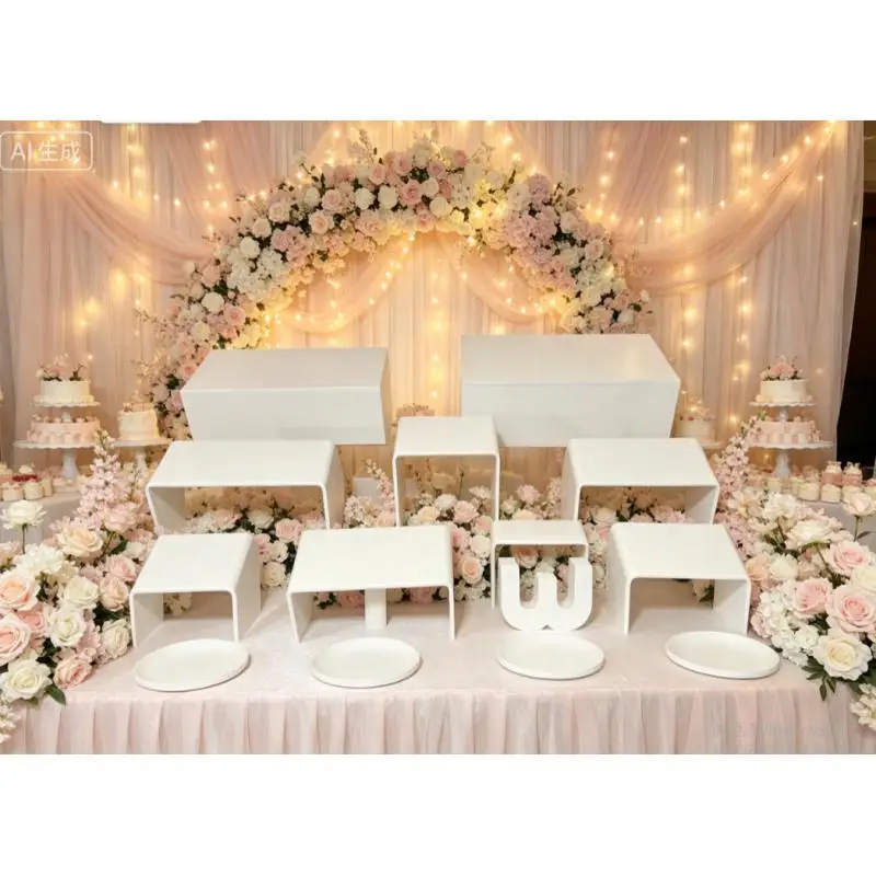 13pcs Acrylic Dessert Display Rack For Cold Meats Banquet Buffet Setups Afternoon Tea Dim Sum Stands Dish Trays