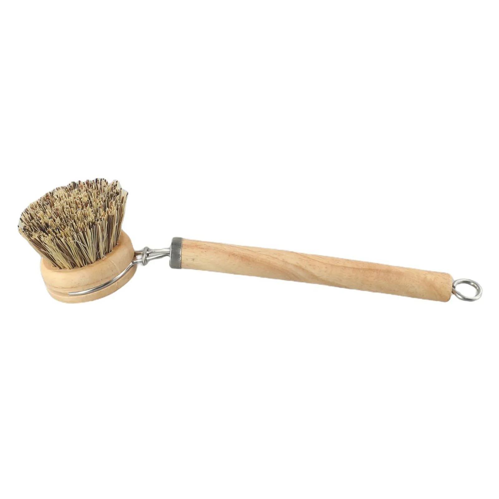 Bamboo Dish Scrub Brush Kitchen Wooden Cleaning Scrubbers Cleaning Brush For Washing Dish Cast Iron Pan Pot Kitchen Tools