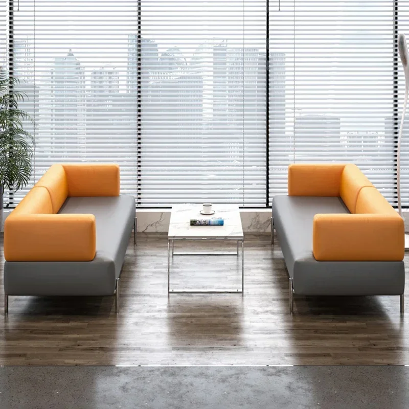 

'Commercial Furniture General Use Synthetic Leather Office Sofa Sofa For Office Use