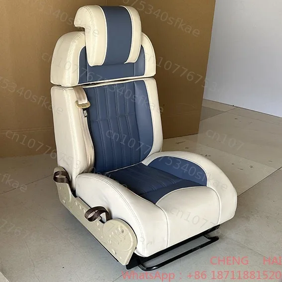Customized High Quality Microfibre Leather Waterproof Three Point Safety Belt Luxury Sofa Car Seat for RV MPV Camper Van Caravan