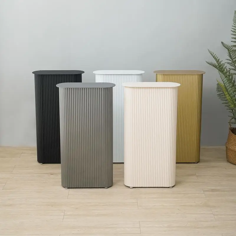 Металлические кремовые эстетические волнистые ножки стола, эллиптическая основа стола для кухонного острова, опорная подставка, сверхмощная волнистая настольная рама