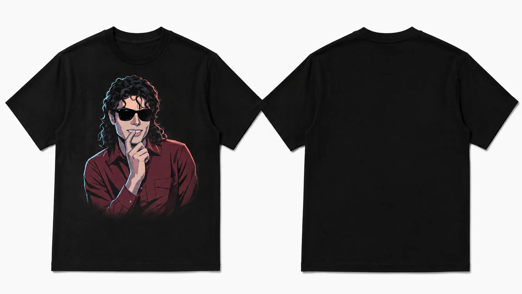Summer Men's MJ Michael Jackson Printed Cotton Neutral O-Neck Short Sleeve Men's and Women's Fashion Hip Hop T-shirt Fan Gift