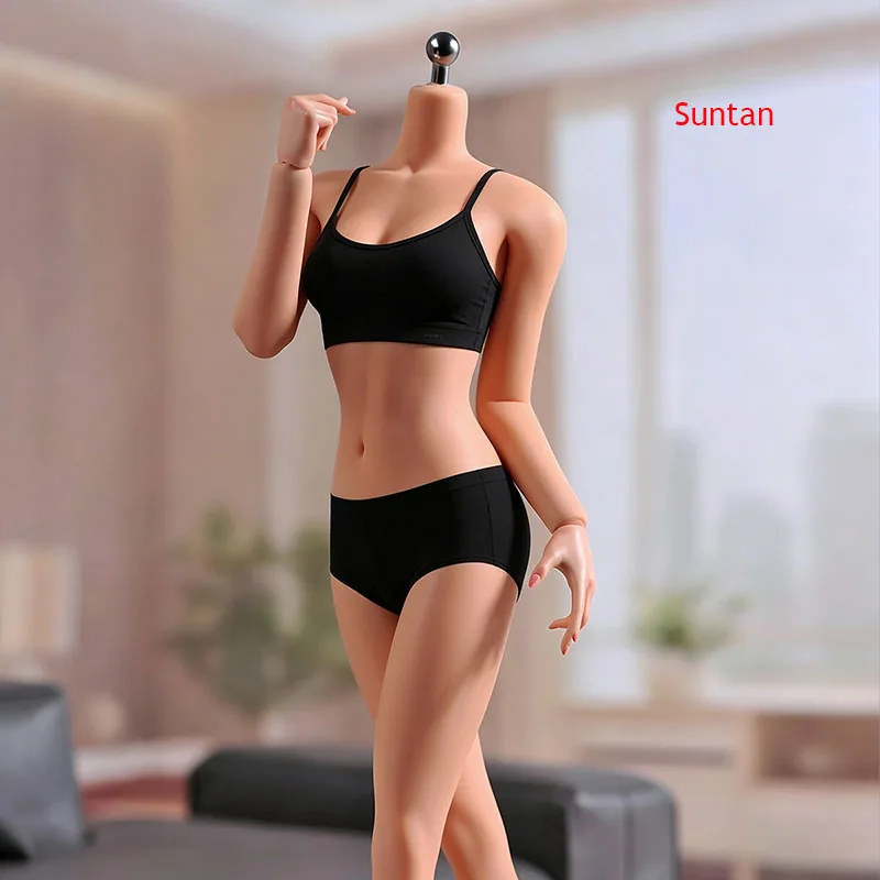 ANT T303 1/6 Makeup Seamless Body with Non Detachable Feet 12\'\' Female Soldier Big Breast Action Figure Replacement Body Model