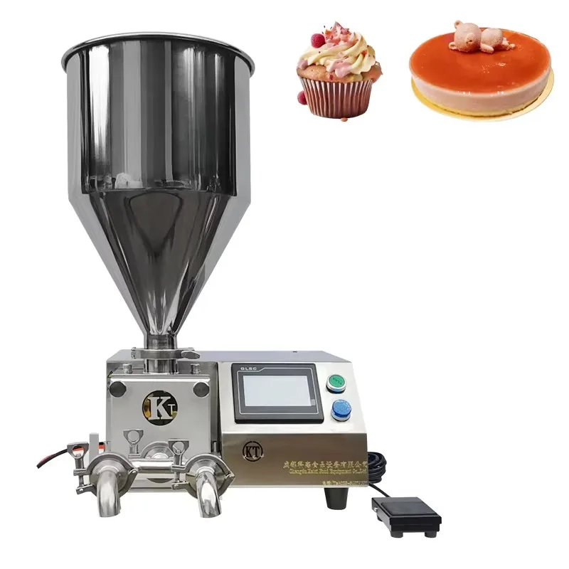 Semi Automatic Bread Jelly Filler Puff Jam Inject Cake Donut Fill Injector Chocolate Machine Cream Depositor