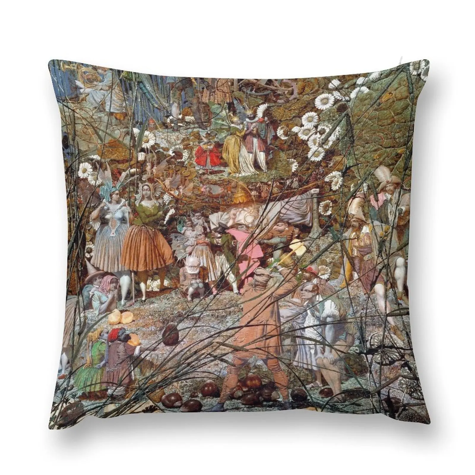 

The Fairy Feller's Master Stroke - Richard Dadd Throw Pillow Sofa Pillow Cover Cushion Cover Luxury bed pillows pillow