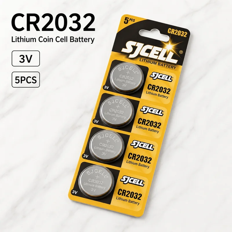 Lithium Coin Cell Battery CR2032 3V 160mAh Button Battery For Watch Car Key Remote Calculator Toy Stable Power Long Lasting