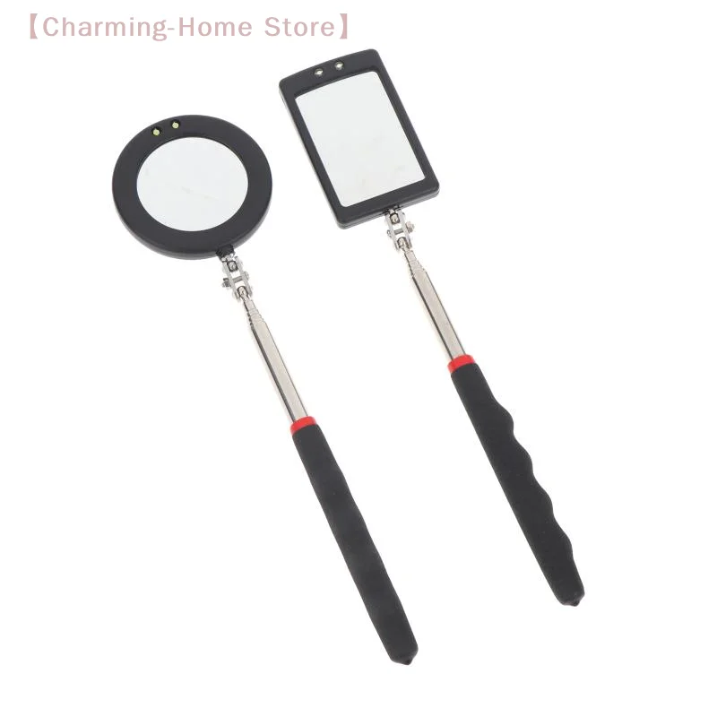 【M】Car 360° Inspection Mirror LED Light Telescopic Inspection Mirror For Check The Condition Of Vehicle Automotive Repairs Tools