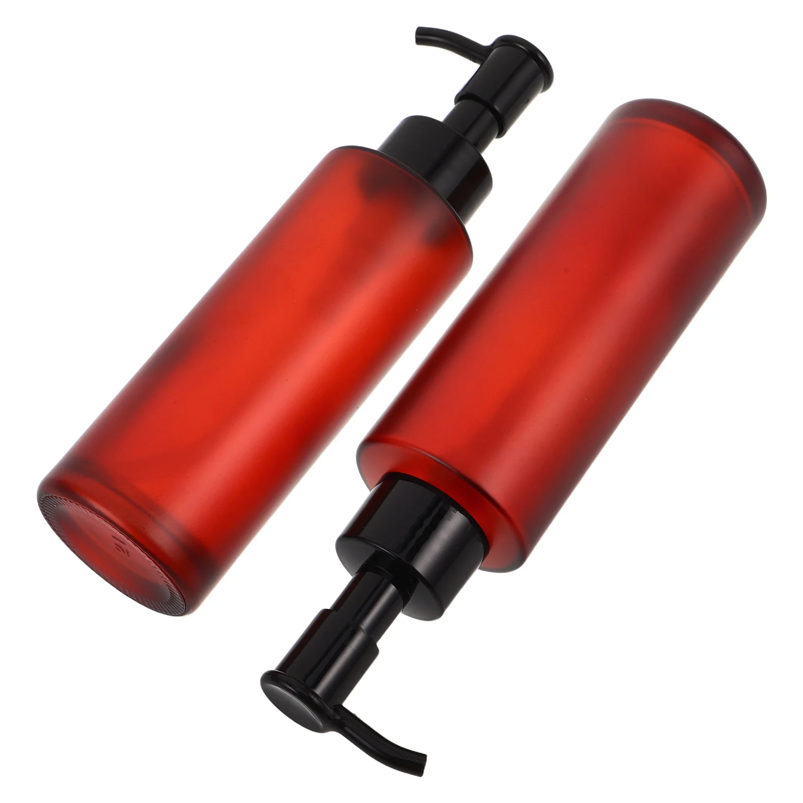 

2Pcs 100Ml Amber Glass Pump Bottles Refillable Makeup Oil Remover Lotion Dispenser Leakproof Travel Containers