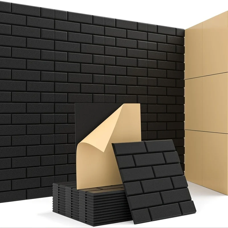 Soundproof Wall Acoustic Panels Self-Adhesive Felt Cork Boards Decoration for Homes Studio Office School Record Room Treatment