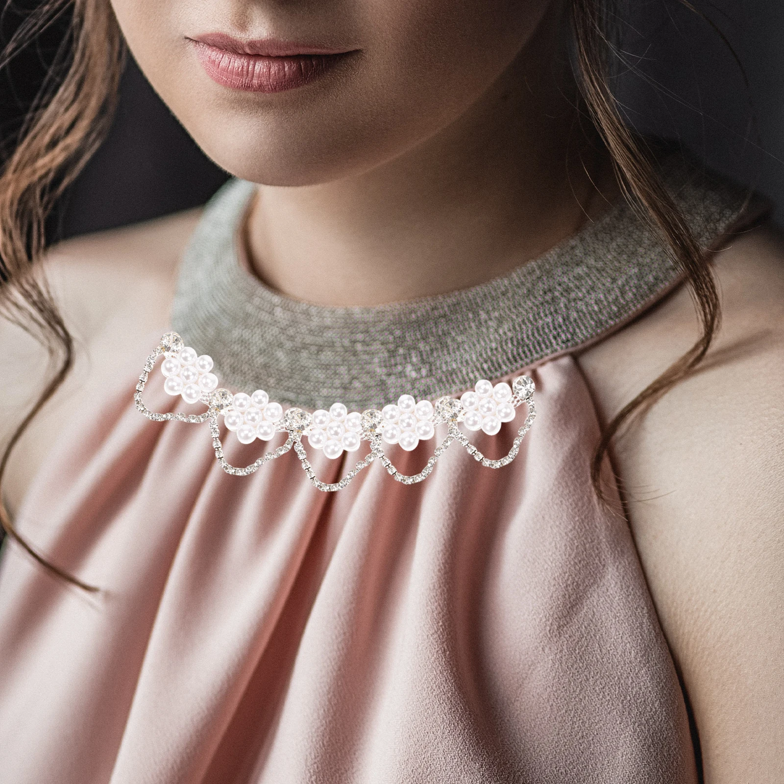 

Chain DIY Clothing Crafts Acrylic Pearl Rhinestone Trim Pearl Applique Bride Pearls Rhinestone Trim Chain Lace Ribbon