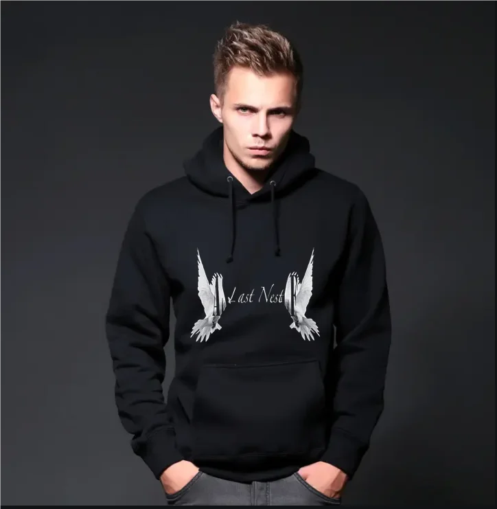 

Hoodie Men's Hoodie Costume Y2k Women's Black Clothes Cotton Printed Sweatshirt Halloween Sportswear Essentials Men's Large 2024