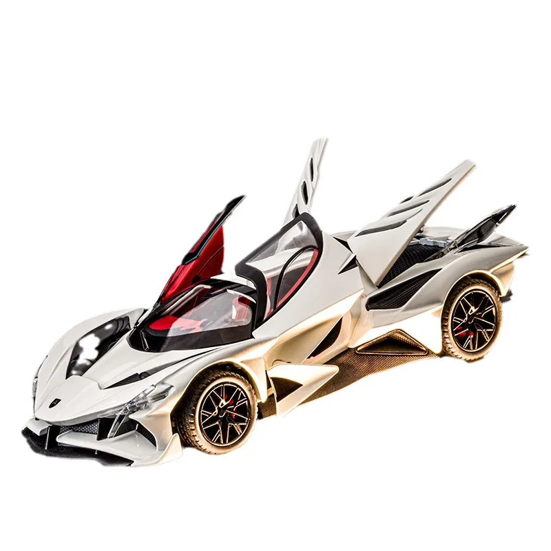 نموذج سيارة Apollo EVO Sun God مصنوع من خليط معدني عالي الجودة - لعبة سيارة رياضية للأطفال من Diecast Metal Supercar Replica Realistic Boys Premium