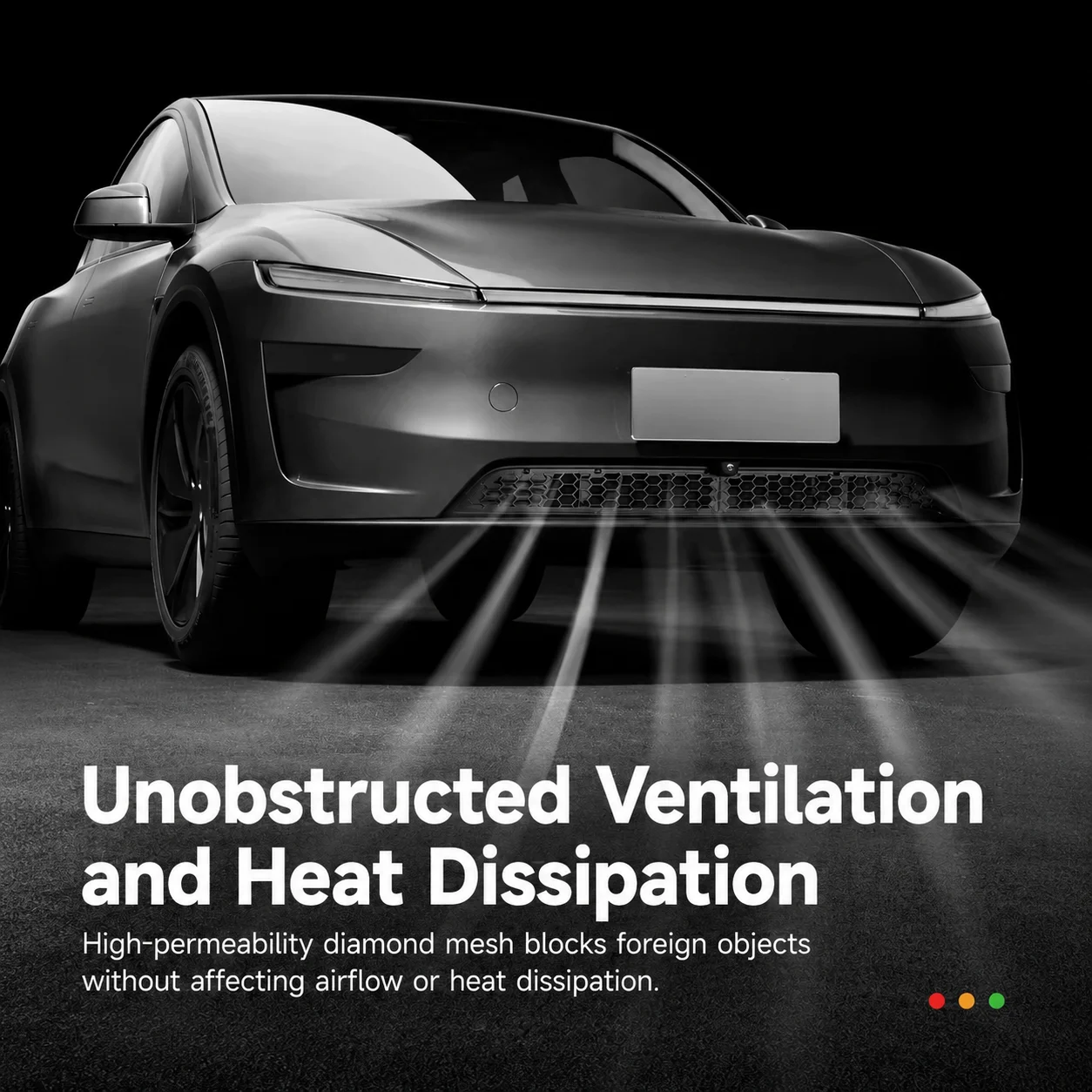 For Tesla New Model YL Launch 2026 Split Detachable Insect-proof Net Front Bumper Insect Screen Bumper Protective Accessories view 4