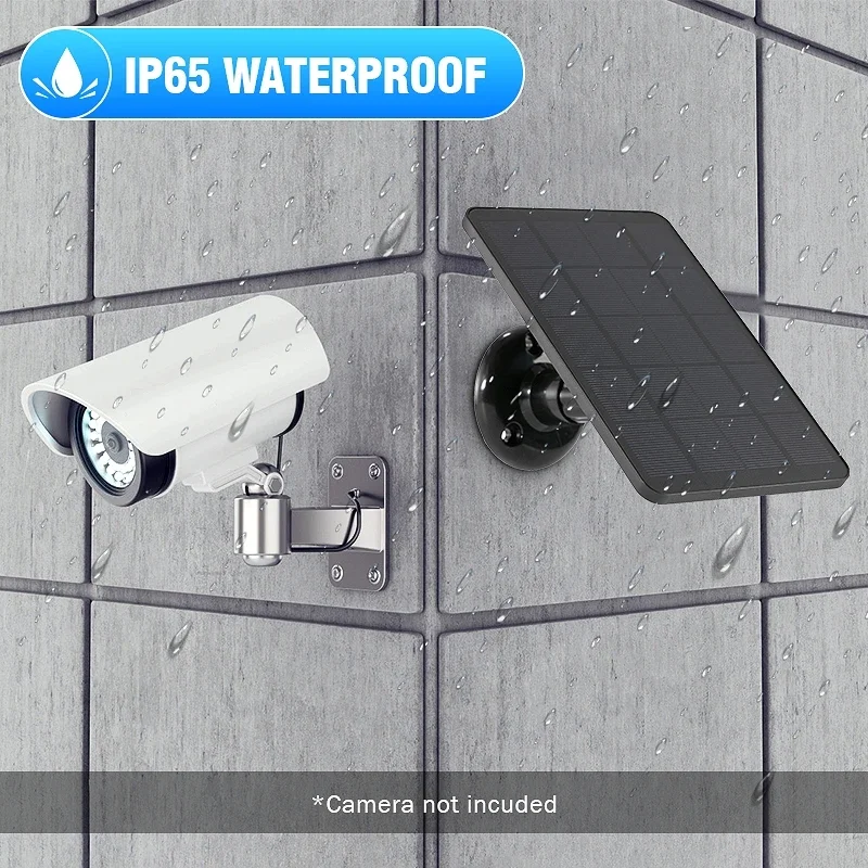 Solar Panel  Solar Cells Charger 5V Outdoor Hiking Waterproof Sun power Charging Panel  Camera Doorbell Expansion for Home
