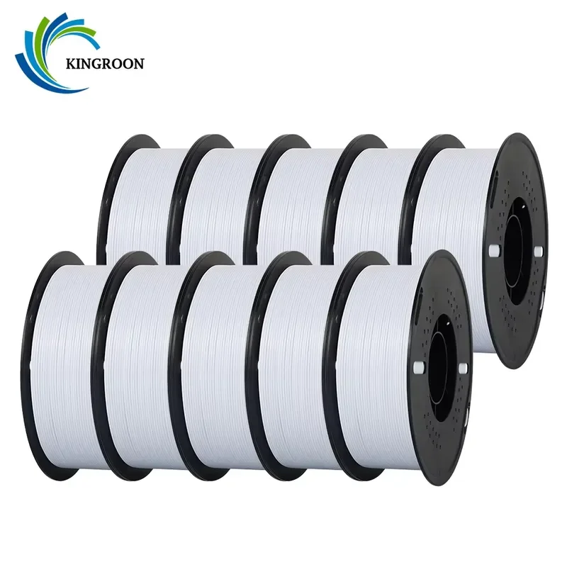 for Kingroon PETG Filament 1.75mm 10KG 22lbs High Precision White 3D Printing Filament USA Warehouse