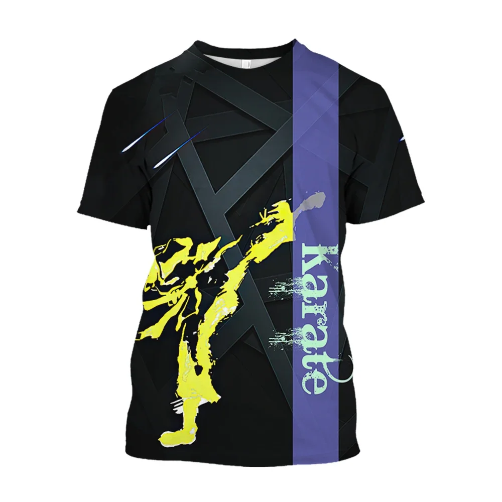 Japan Training T-shirt Men's 3d Karate Printed Tee Tops Oversized Short-sleeved High-quality Sportswear Men Quick-drying T Shirt