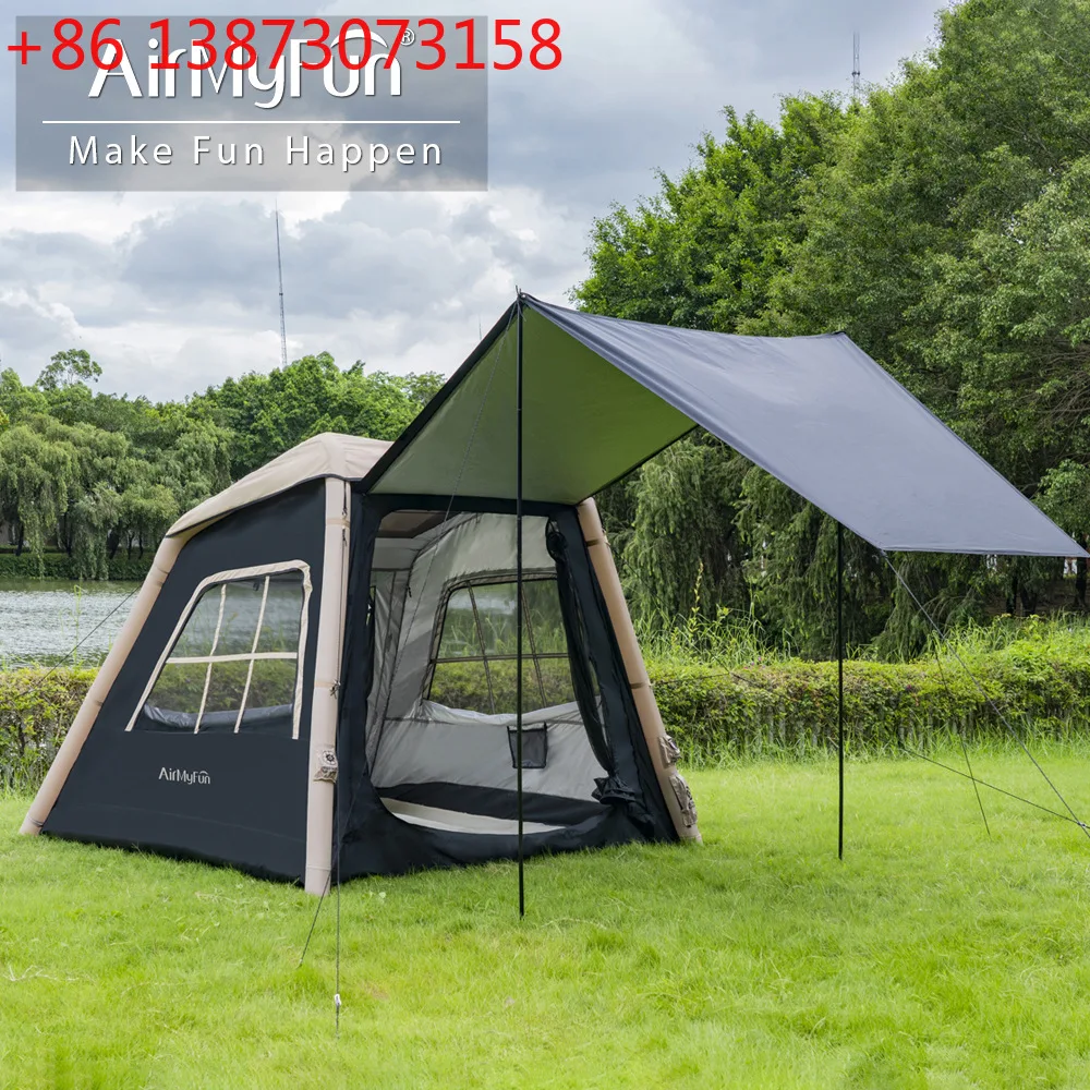 

Портативный складной навес для кемпинга на открытом воздухе, полный набор оборудования для кемпинга 2-в-1, полностью автоматический