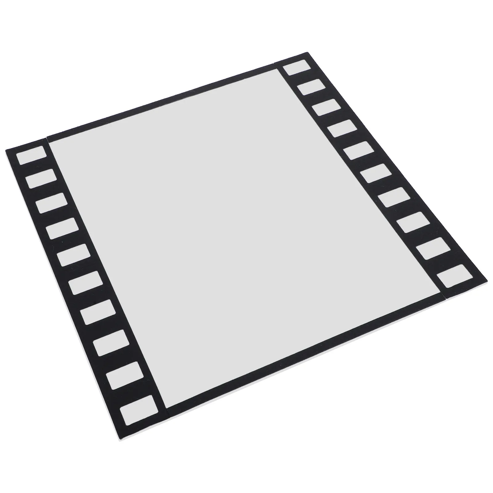 Felt Bulletin Board Retro Filmstrip Photo Frame Small Self Adhesive Notice Board 15.7x15.7 Inch Decorative Memory Photo Wall