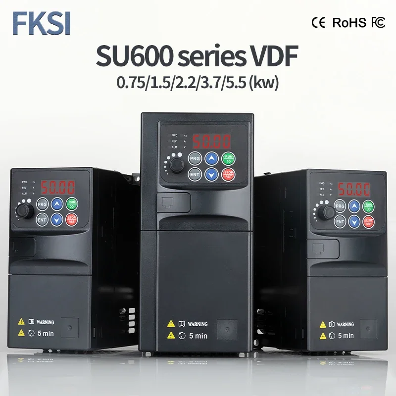 3 상 출력 주파수 변환기, 속도 조절 가능 드라이브, 주파수 인버터, SU600 VFD, 0.75KW, 1.5KW, 2.2KW, 3.7KW, 5.5KW, 220V, 380V 