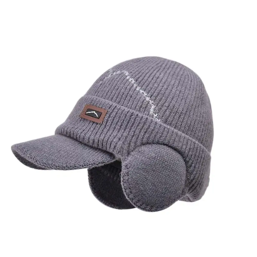 

Classic Soft Earflap Woolen Hat Plush Headgear Ear Protection Peaked Cap Thickened Anti-cold Hooded Thermal Cap Men