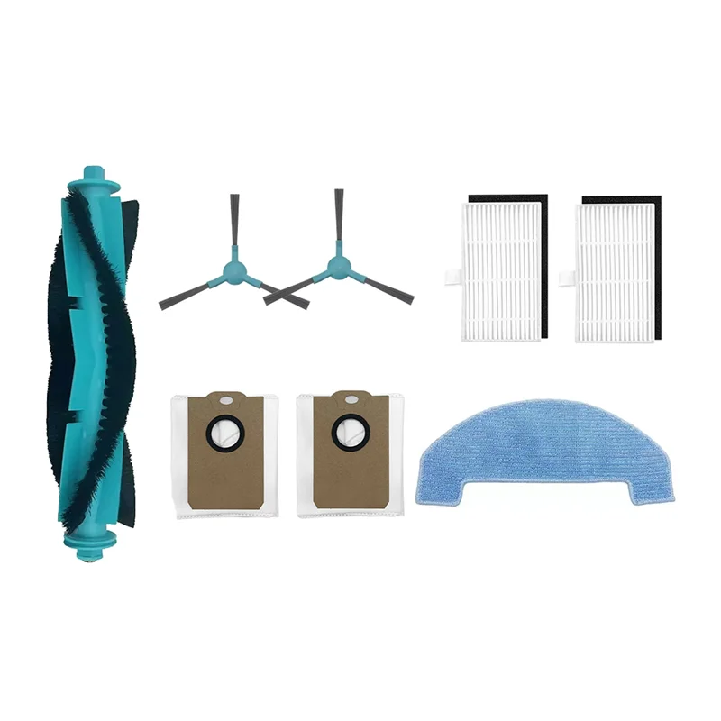 BAAN-8PCS แปรงหลักถุงเก็บฝุ่นแปรงด้านข้าง Mop ผ้า HEPA Filter สําหรับ MONSGA MS1 MAX หุ่นยนต์สูญญากาศเครื่องดูดฝุ่นอุปกรณ์เสริม