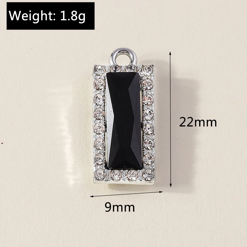Duarte 10 Stück/Lot niedliche Kristall-Metall-Schmetterlings-Herz-Anhänger für die Schmuckherstellung, Halsketten, Ohrringe, DIY-Bastelzubehör – Detail 11