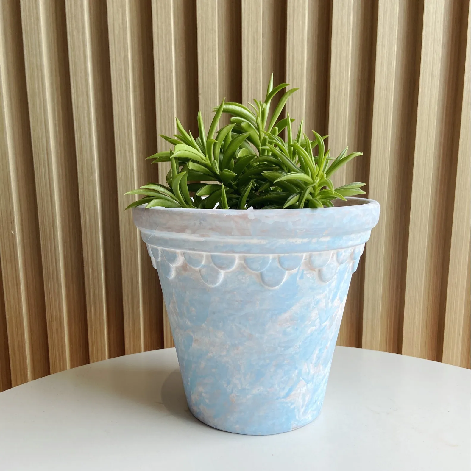 أواني زهور الفخار الأحمر، حدائق الفناء، مزارعي بساتين الفاكهة على شكل فراشة #2