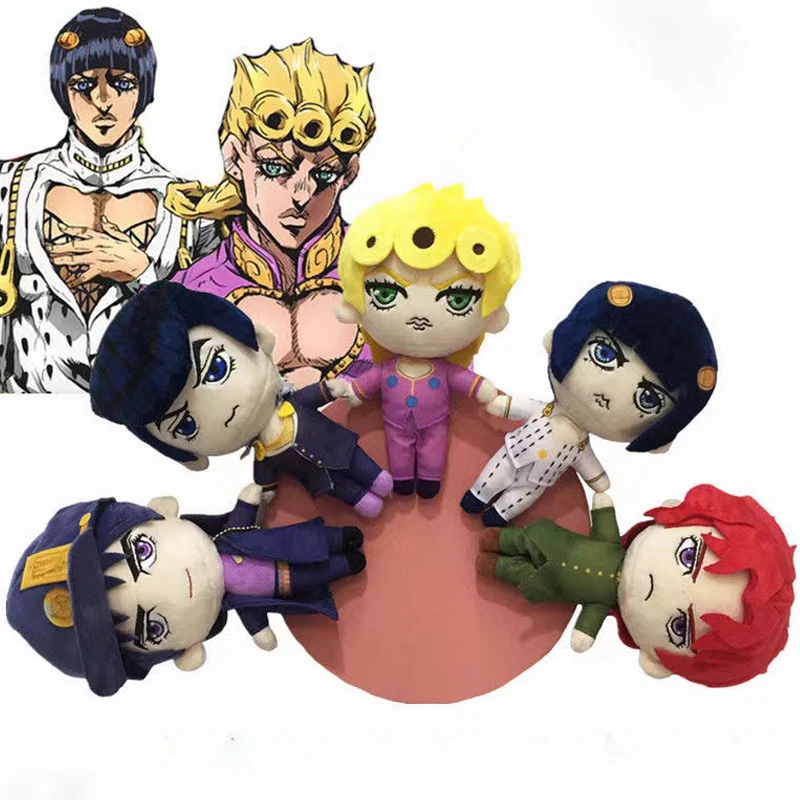 

JoJo's Bizarre Adventure Plush Toy Bucciarati Josuke Giovanna Noriaki Jotaro Stuffed Dolls Anime Plushies Figure Pillow Gifts