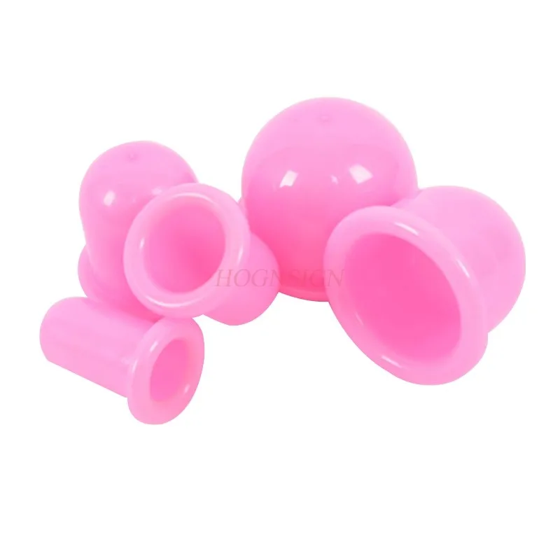 5 Size Silicone Massage Jars Suction Cupping Vacuum Cans Banks Apparatus Plastic Dampness Expelling Body Release Pain