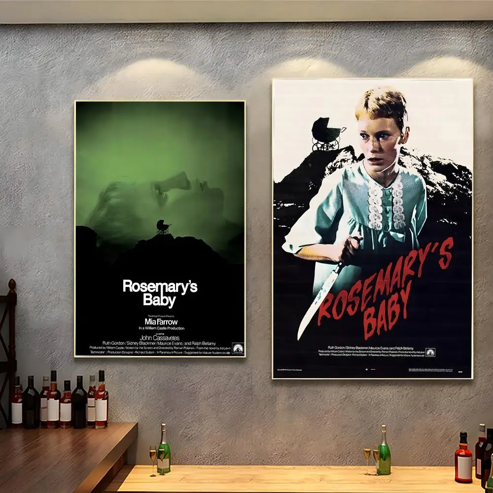 Horror movie Rosemary's Baby Poster Peel And Stick Indoor Bedroom Wall Decor Aesthetic Gift
