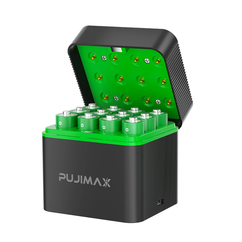    PUJIMAX AA 4255mWh oplaadbare oplader voor batterijen 1,5 V lithiumbatterijen oplader met constante spanning - afbeelding 2