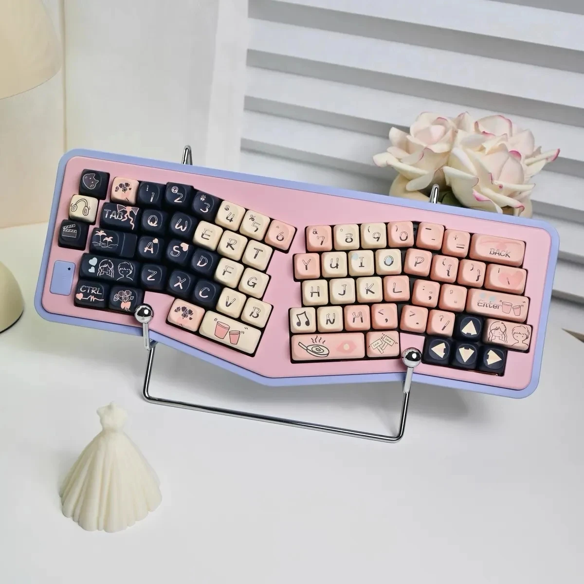 MOA Height Keycaps High Quality Key Cap 140 Key Love Diary Cute gift Sublimation Mechanical Keyboard Keycaps Keyboard Cap