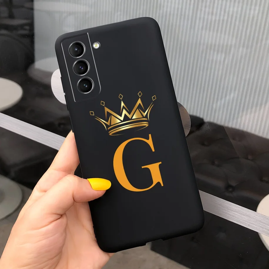 Etui Samsung S21 FE Miękkie silikonowe litery na tył Etui na telefon Samsung S21 Plus 5G na GalaxyS21+ S21 Ultra S 21 FE Capa
