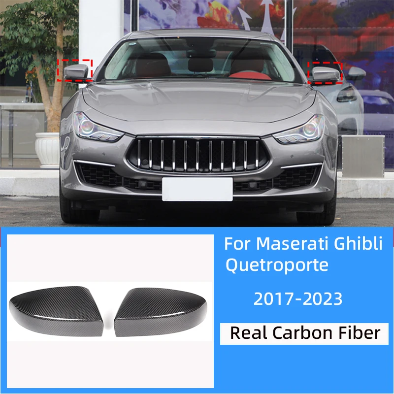 

Для Maserati Ghibli/Quetroporte 2017-2023 настоящее углеродное волокно, крышка зеркала боковой двери автомобиля, комплект кузова, автоаксессуары
