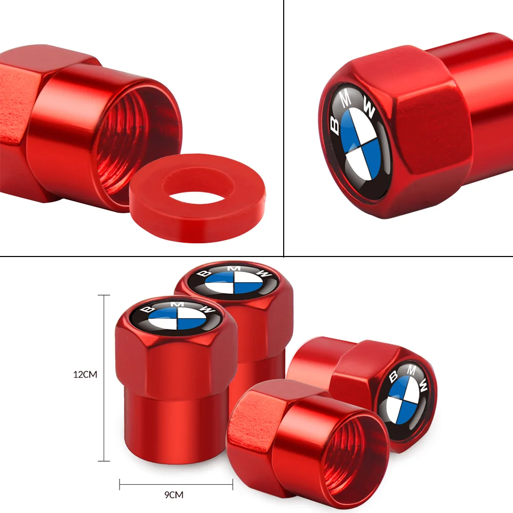 4Pcs Car Wheel Tire Valve Caps For BMW M Performacne E36 E46 E53 E90 E60 E91 E87 X3 X5 X7 F30 F20 E70 F25 F15 M3 M5 M6 E92 E91