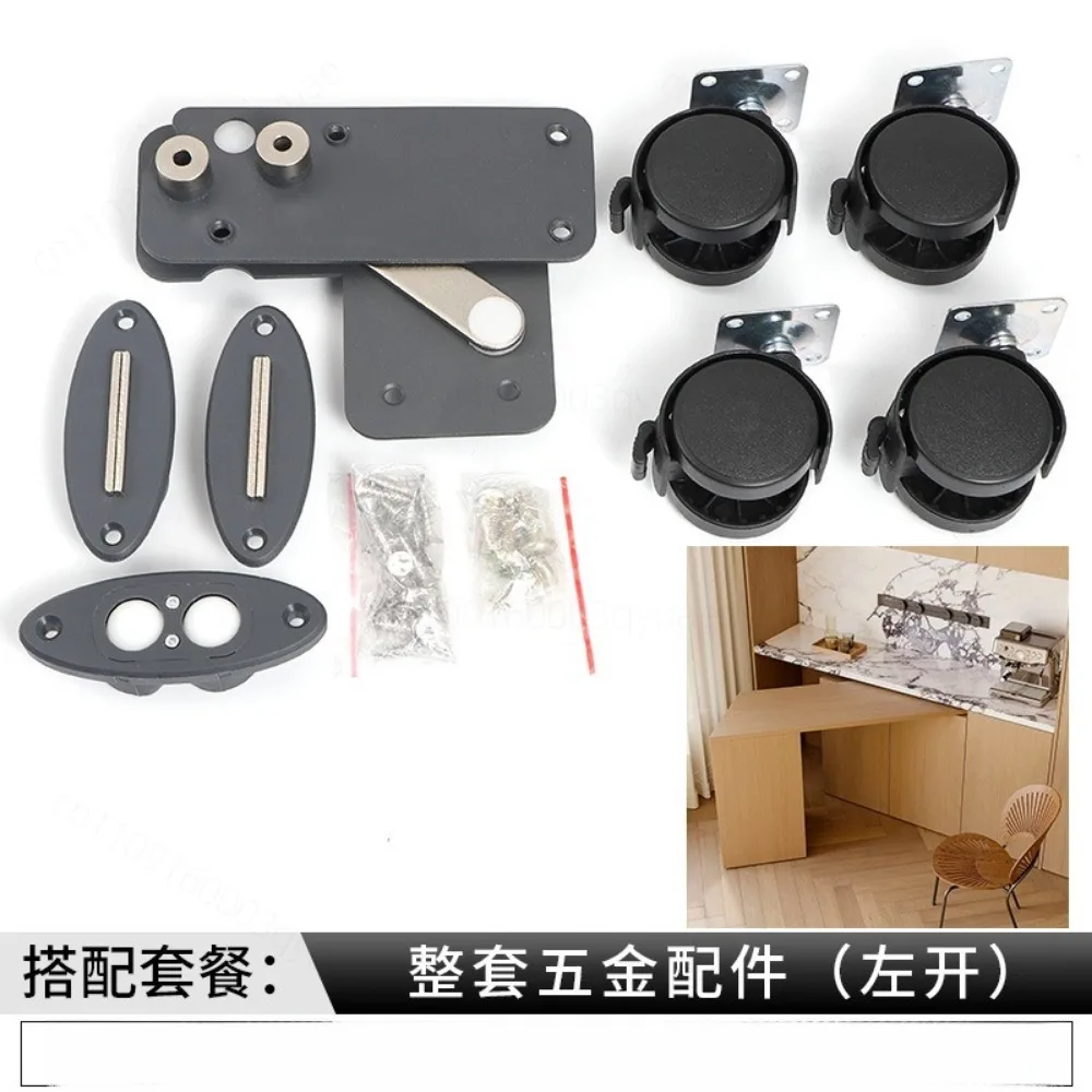 for 90 Degree Rotating Table Accessories High Load Bearing Dining Desk Small Whirlwind Hardware Countertop Left Right