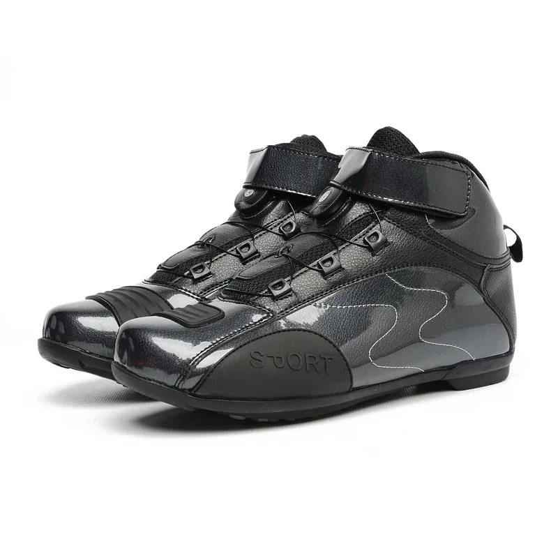 

High-resistant Anti-fall Motocyclist Shoes Men Women Casual Motorcycle Shoes Men Flat Motorcycle Boots Mountain Bike Boots