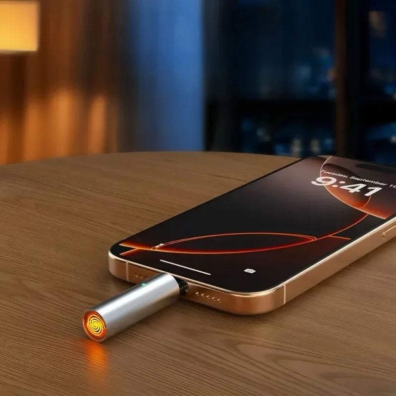 USB-C Rechargeable Electric Arc Lighter Windproof Flameless for Candle BBQ Camping Hiking Outdoor Portable Lighter