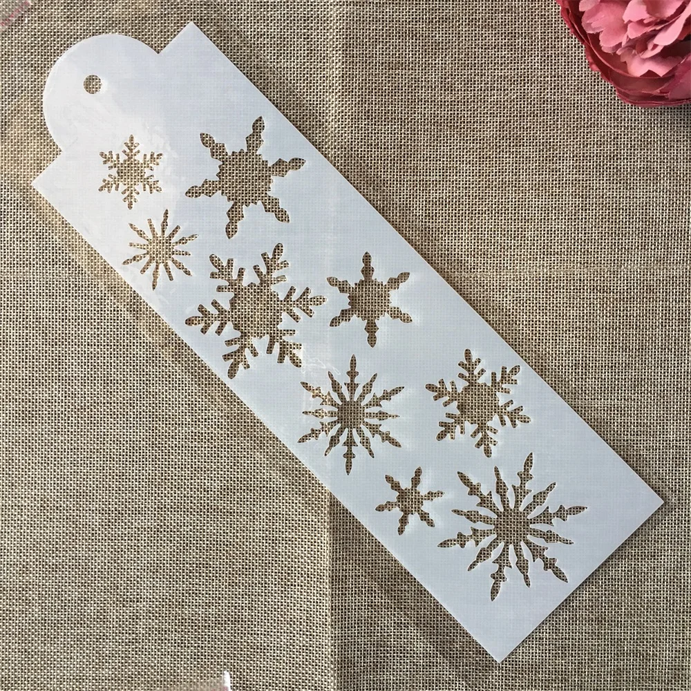 32*10cm Winter Snowflake DIY Layering Stencils Painting Scrapbook Coloring Embossing Album Decorative Template