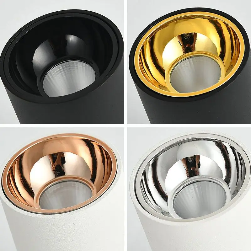 Dimmable LED Ceiling lights Cylinder Livingroom Kitchen Bedroom Foyer Offcer Rose Gold 5W 10W 15W 20W Ceiling lamp